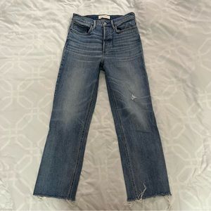Aritzia Denim Forum Arlo High Rise Straight Jeans 29